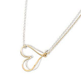Freshie & Zero - Coupled Hearts 18" Necklace (Gold-filled and Sterling Silver)