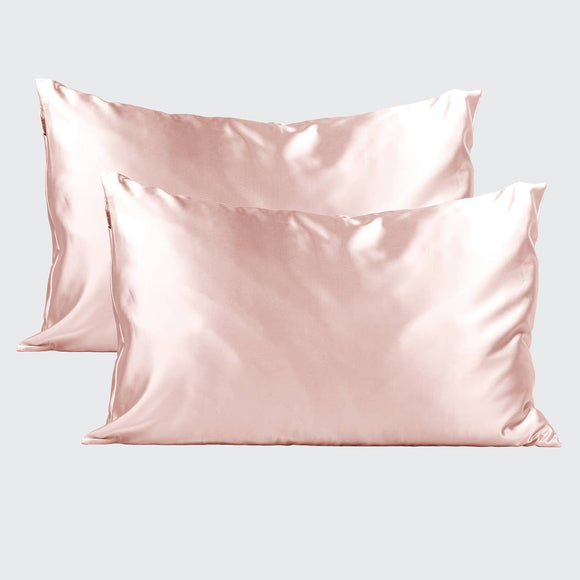 Kitsch Satin Pillowcase 2pc Set (Blush)