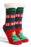 Christmas Sherpa Non-Slip Slipper Socks