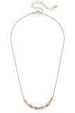 Hallie Beaded Crescent Necklace
