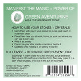 MANIFEST THE MAGIC + POWER OF YOUR CRYSTAL GREEN AVENTURINE