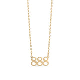 18K Gold PVD Stainless Steel Angel Number Necklace