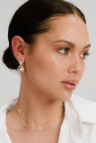 Ettika Organic Shape Crystal Earrings