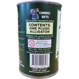 Canned Alligator | Stuffed Animal Plush w/Jokes Unique Gift