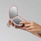 Kitsch Terracotta Compact Mirror Keychain