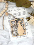 The Graduate’s Journey Story Card Ornament / Car Charm (Female)