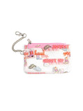 Keychain Pouch - Western Rodeo Cowgirl - Clear & Pink