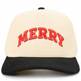 C.C MERRY Bold Letter Corduroy Trucker Cap