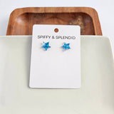 Sparkle Star Studs - 4th of July Earrings (Color Options Available)