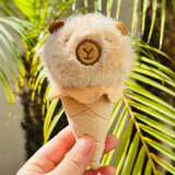 Capybara Ice Cream Plush Keychain Summer Cute Kawaii Gift