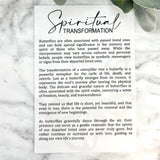 Butterfly Remembrance Story Card Ornament/Car Charm/ Bag