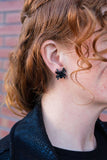 Spider Studs - Black // Halloween Earrings