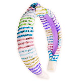 Kids Knot Headband - Rainbow Sequin Knotted Hair Accessories