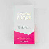 Chez Gagne Remaining Effs Shower Steamers (Blackberry Quince) Set of 8