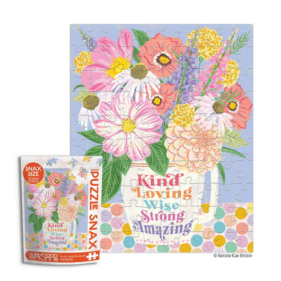 Kind Loving Strong 100 Piece Puzzle Snax