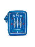 Living Royal Sardine Can Velvet Jewelry Zip Case / Organizer