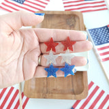 Star Spangled Sparkle Dangles - 4th of July Earrings