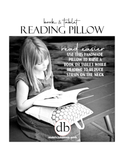 With Freedom, Books... Oscar Wilde, Reading Pillow, navy