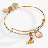 Alex & Ani ‘Super Mom' Heart and Cape Charm Bangle