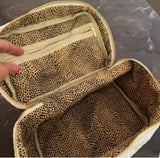 Quilted Velvet Vanity Case – Jeweled Zipper Pulls