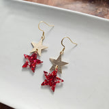 Starry Earrings - 4th of July Patriotic (Color Options Available)