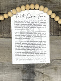 Cross-Faith Over Fear Story Card Charm-Cross