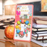Jilzarah Best Teacher Carded Wrist Keychain