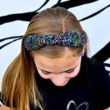 Kids Knot Headband - Rainbow Sequin Knotted Hair Accessories