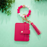 Jane Silicone Wristlet Wallet Keychain (Options Available)