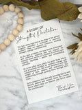 Lion-Strength & Protection Story Card Ornament / Car Charm