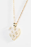 Mother of Pearl Heart with Crystals