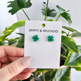 Shamrock Studs St Patrick's Day Earrings