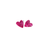 Hand Drawn Heart Studs (Options Available)
