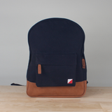 Backpack Canvas with Leather Trim Personalize Unisex