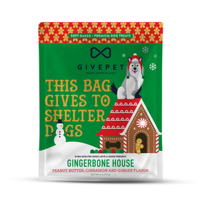 GivePet Gingerbone House Holiday Dog Treats
