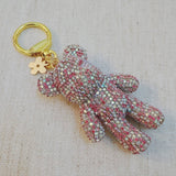 Twinkle Teddy Luxe Bag Charm – Pink Crystal Bear