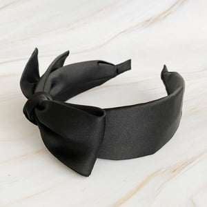 Tied Satin Side Bow Headband