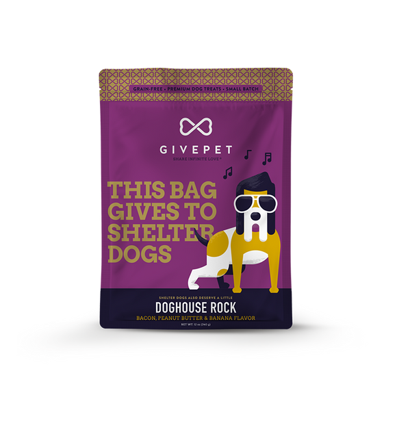 GivePet Doghouse Rock Dog 11oz. Baked Biscuit Treats