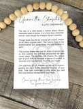 Unwritten Chapters Story Card Charm - Bereavement