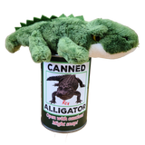 Canned Alligator | Stuffed Animal Plush w/Jokes Unique Gift