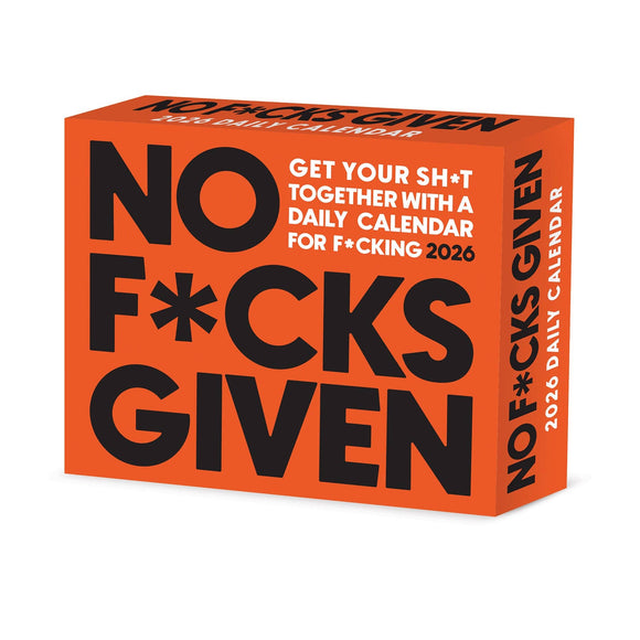 No F*cks Given 2026 Box Calendar, Daily Desktop