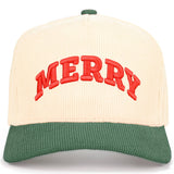 C.C MERRY Bold Letter Corduroy Trucker Cap