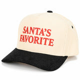 C.C SANTAS FAVORITE Letter Embroidered Trucker Cap