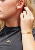 18K Gold PVD Stainless Steel Angel Number Necklace