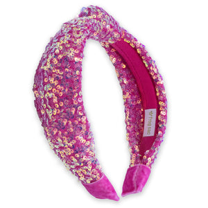 Kids Knot Headband - Rainbow Sequin Knotted Hair Accessories