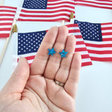 Sparkle Star Studs - 4th of July Earrings (Color Options Available)