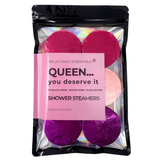 Relax Away Essentials Shower Steamers 6 Pack (Queen) Made in USA