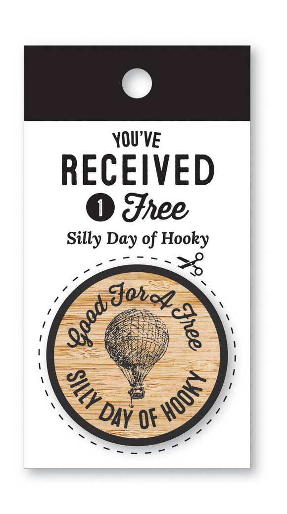 Silly Day of Hooky Wooden Nickel