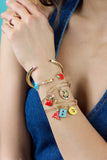 Alex & Ani ‘Teacher’s Pet' Multi Charm Textured Bangle