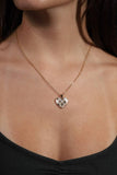 Mother of Pearl Heart with Crystals